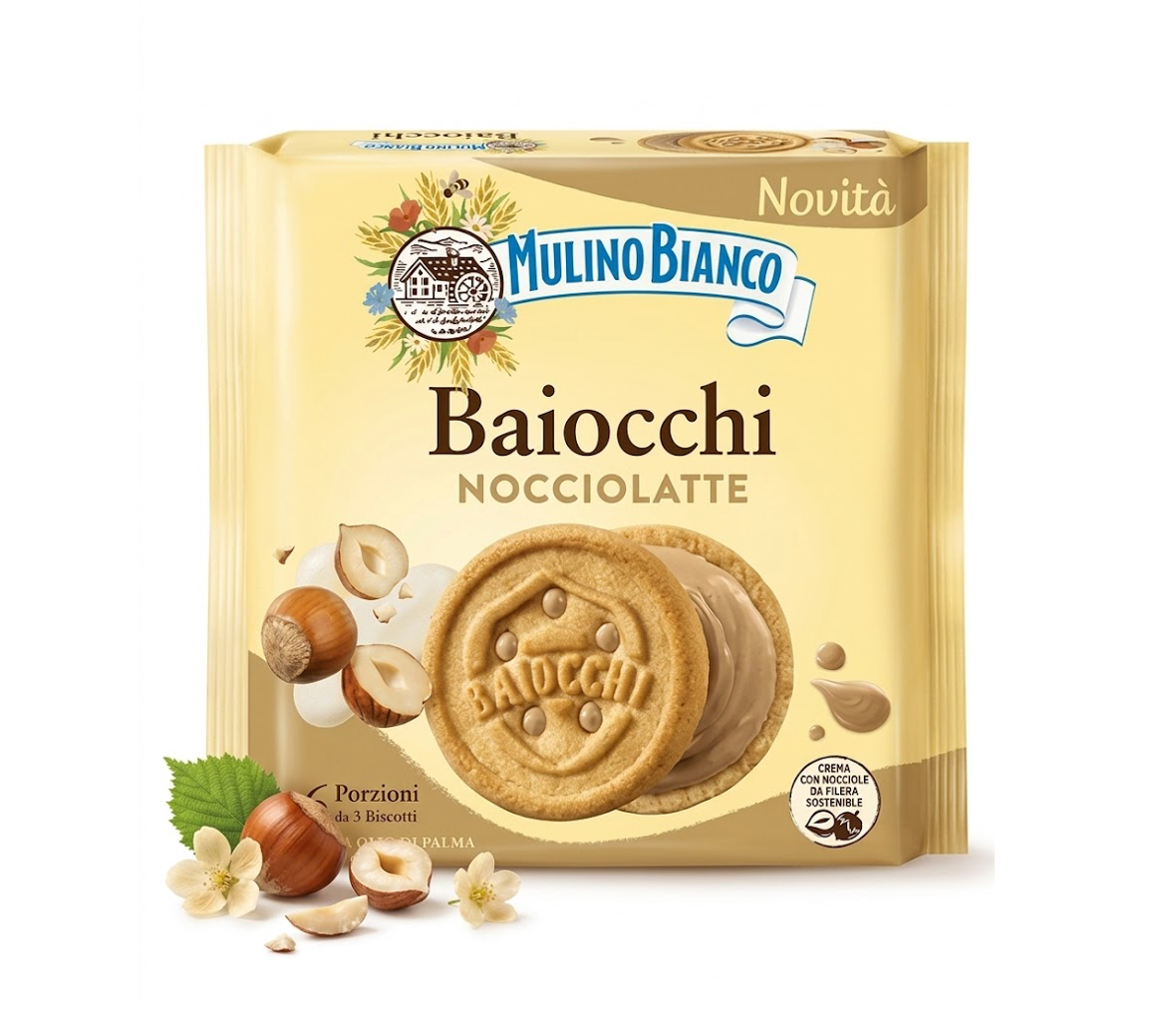 Mulino Bianco Hazelnuts Cream Filled Cookies 168g
