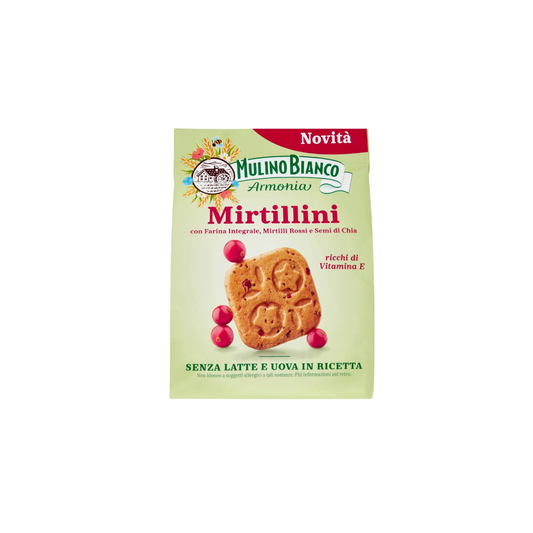 Mulino Bianco Mirtillini Whole Wheat Cookies With Blueberry 270g