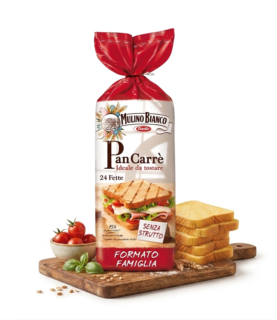 Mulino Bianco PanCarre White Bread 24 Slices
