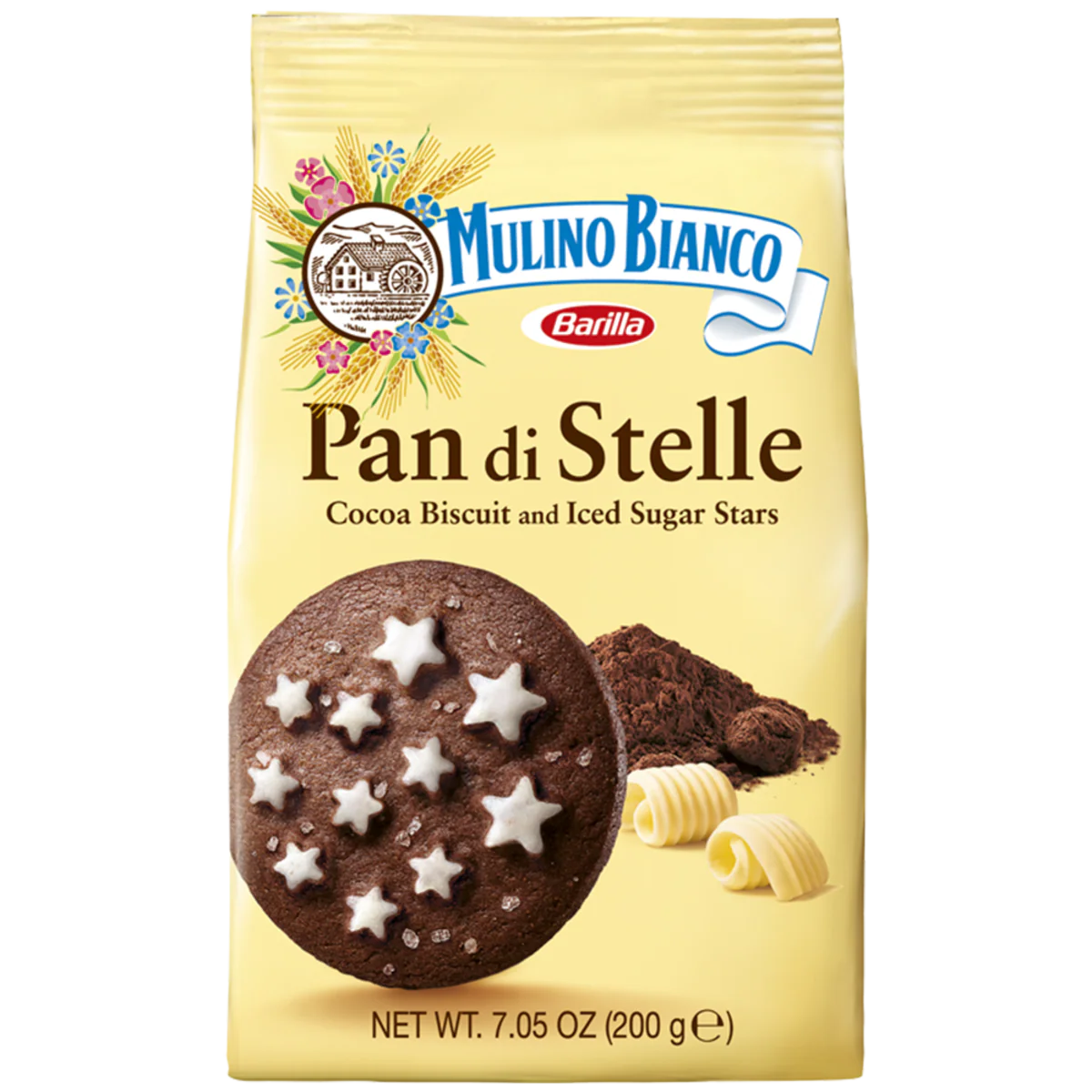 Mulino Bianco Pan di Stelle Cocoa Hazelnut Star Cookies 200g