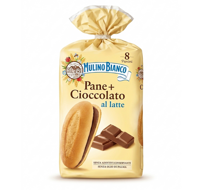Mulino Bianco Pane Cioccolato – Italian Sweet Bread and Chocolate Snack 300g