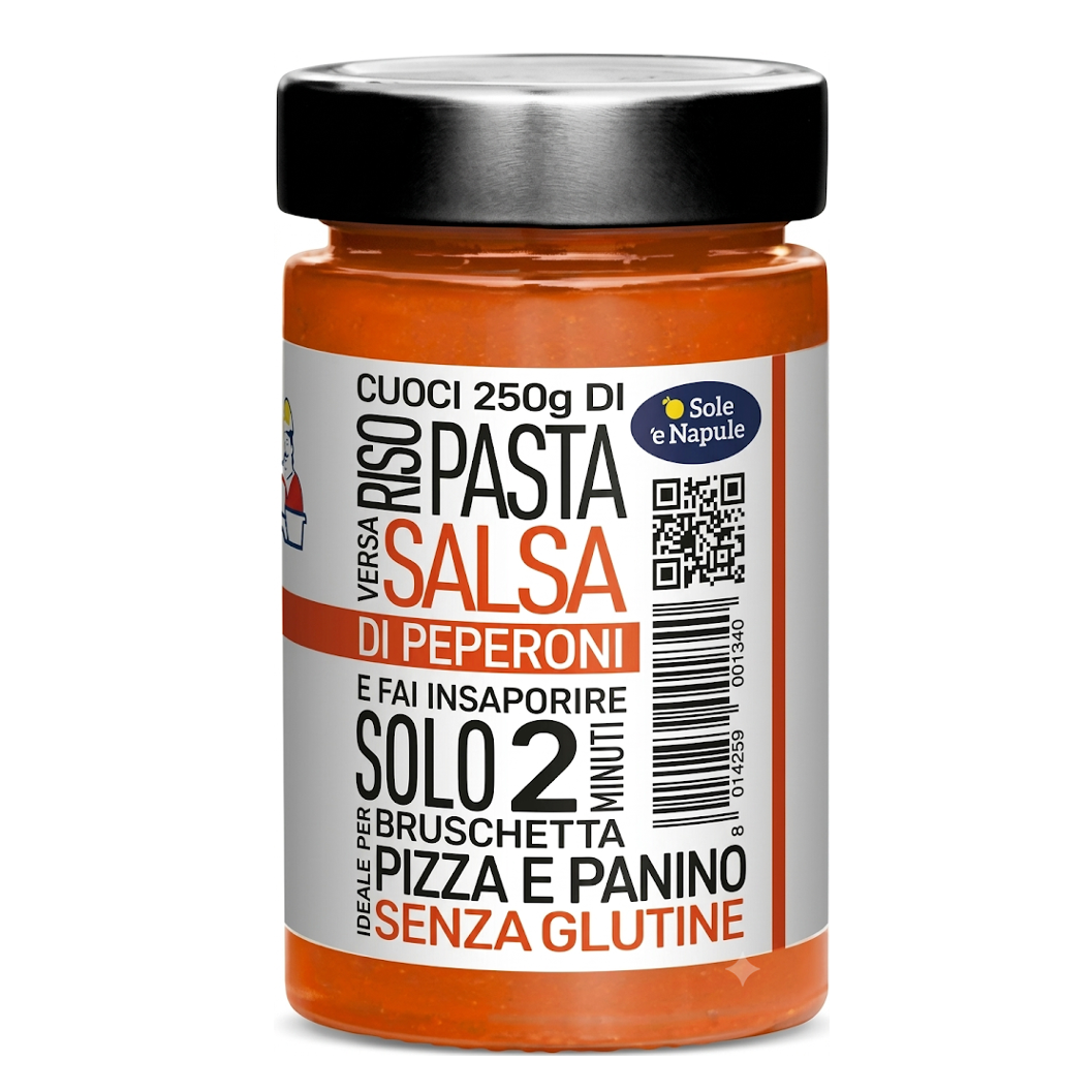 'O Sole e Napule Sweet Pepper Italian Pasta Sauce 190g