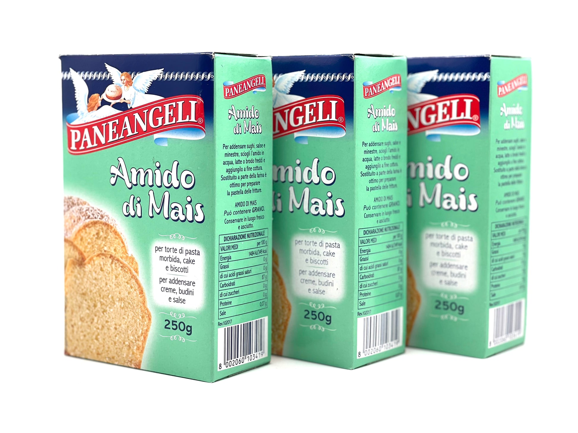 Paneangeli Amido di Mais Corn Starch 250g 3-Pack