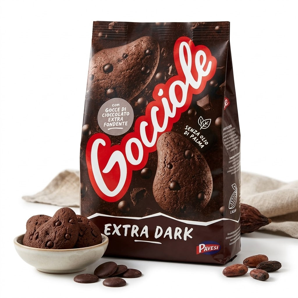 Pavesi Gocciole Extra Dark Chocolate 17.5 oz|400g