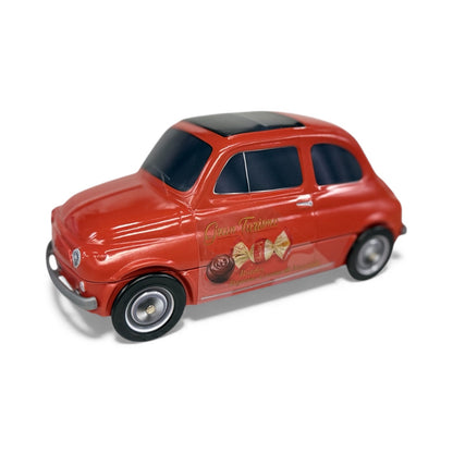 Vanoir FIAT 500 Gran Turismo with Chocolates in a Metal Car Toy 205g RED