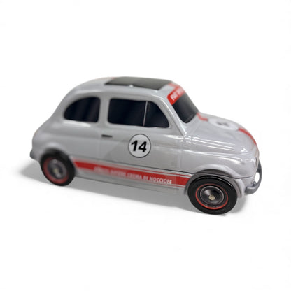 Vanoir FIAT 500 Gran Turismo with Chocolates in a Metal Car Toy 205g SILVER