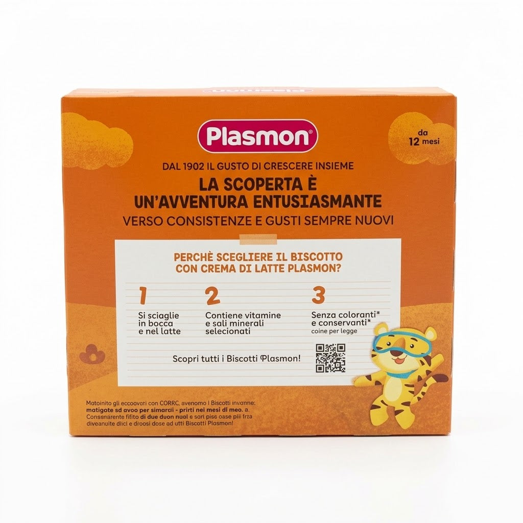 Plasmon Biscuits Milk Cream 320g– Italian Snack
