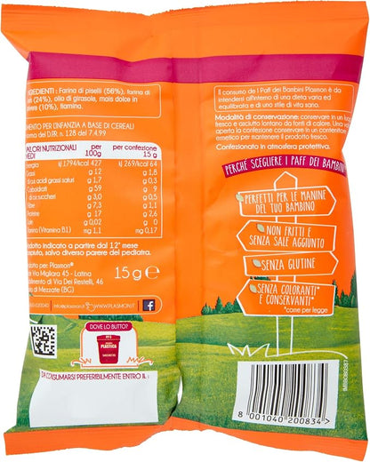 Plasmon Pea and Corn Puffs Baked Baby Finger Food 15g