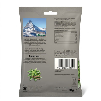 Ricola Liquorice Sugar-Free Herbal Drops 70g – Swiss Made