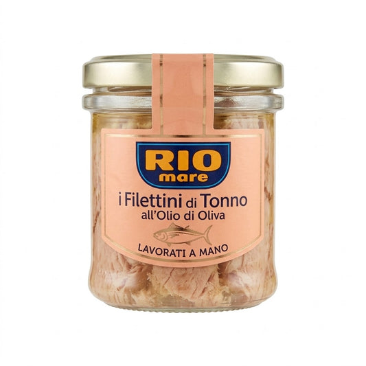 Rio Mare Tuna Fillets in Olive Oil 130g Jar – Hand Crafted