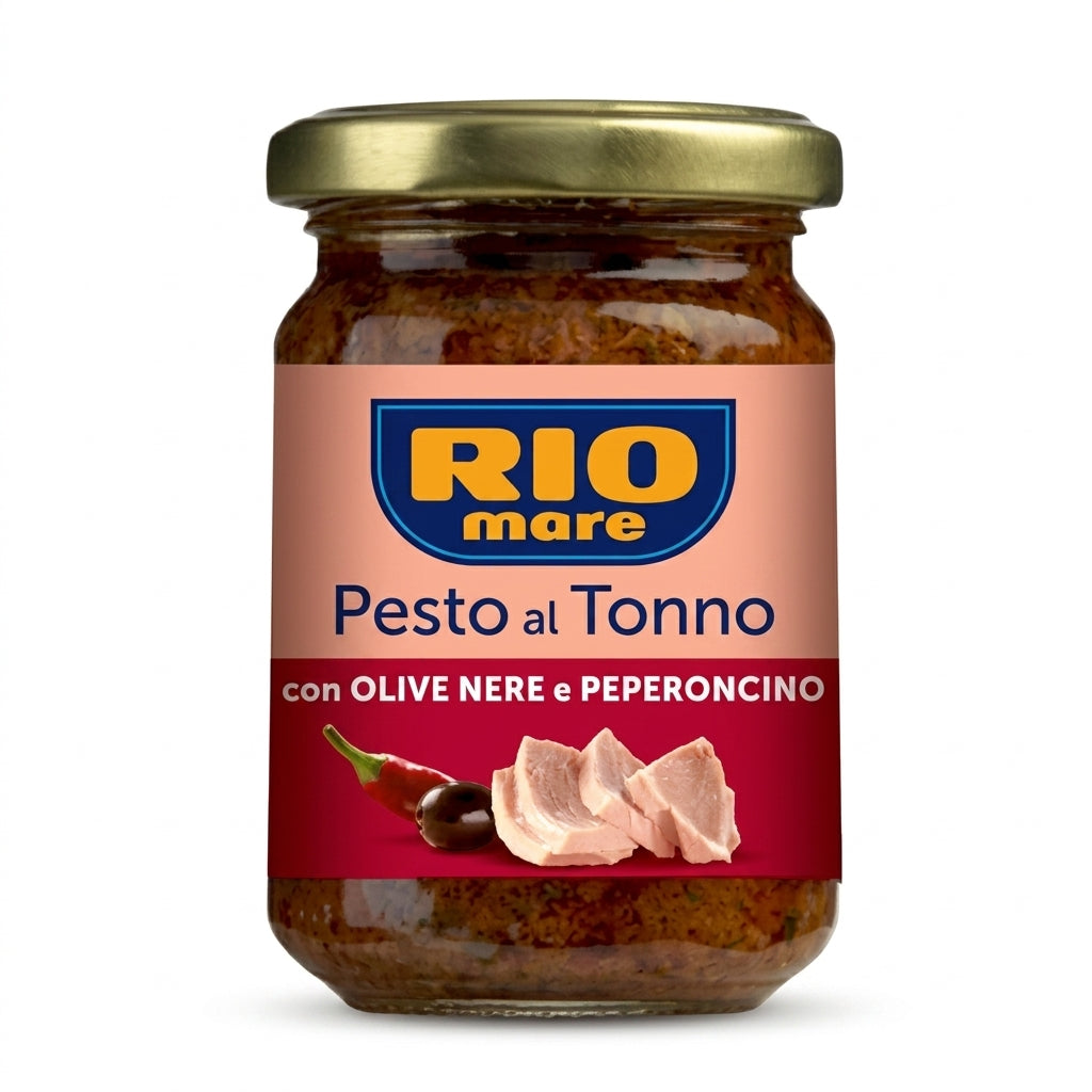 Rio Mare Tuna Pesto With Black Olives and Chilli 130g