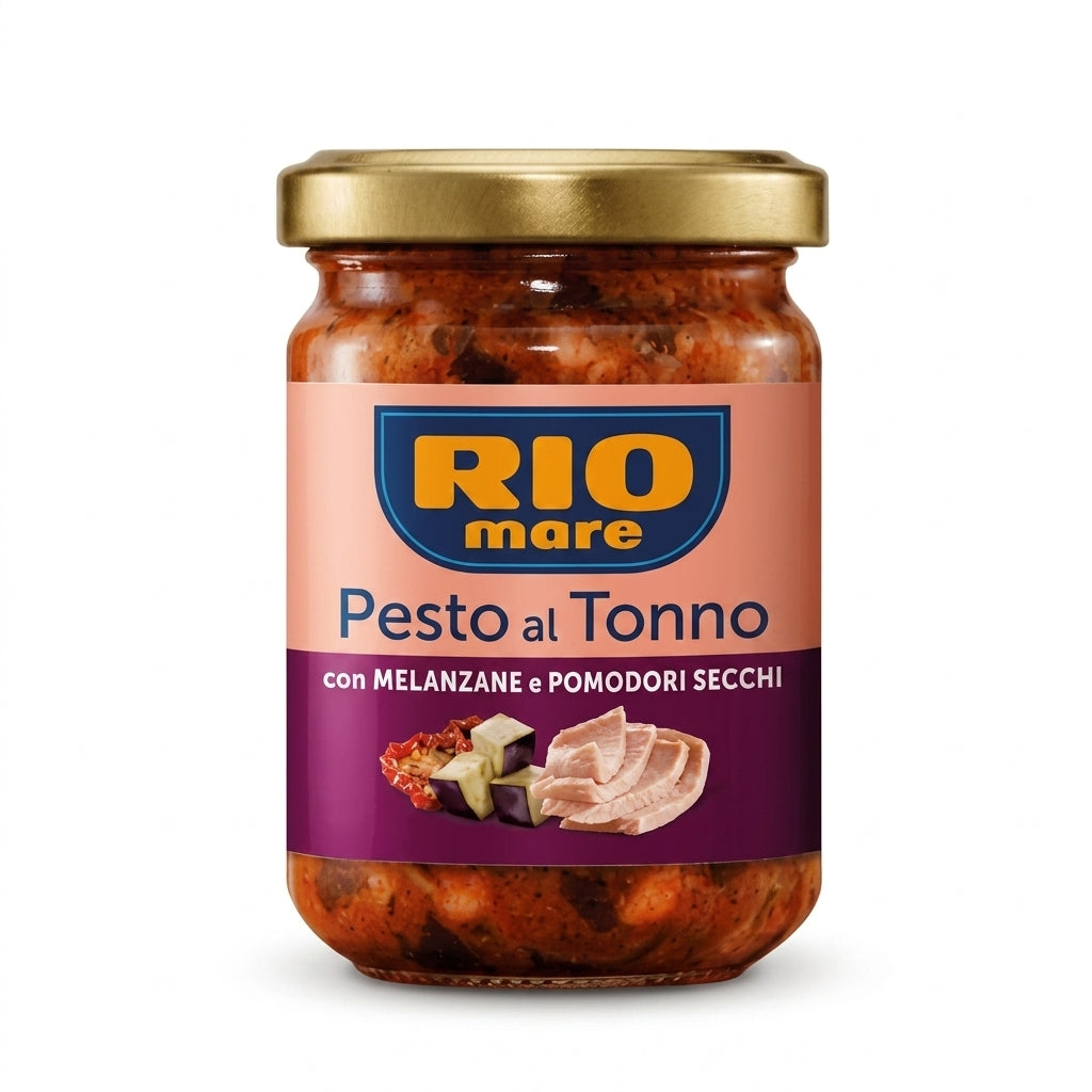 Rio Mare Tuna Pesto with Eggplant and Dried Tomatoes 130g