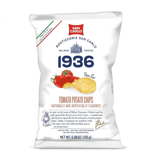 San Carlo 1936 Tomato Potato Chips 150g – Italian Crisps