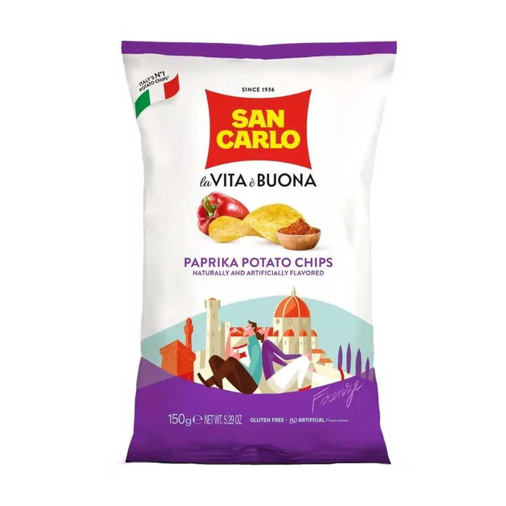 San Carlo Italian Paprika Potato Chips 150g