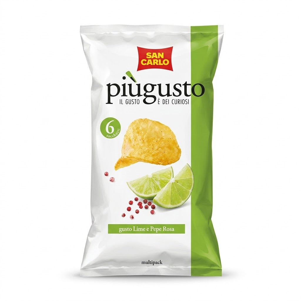 San Carlo PiùGusto Lime & Pink Pepper Chips 150g Pack