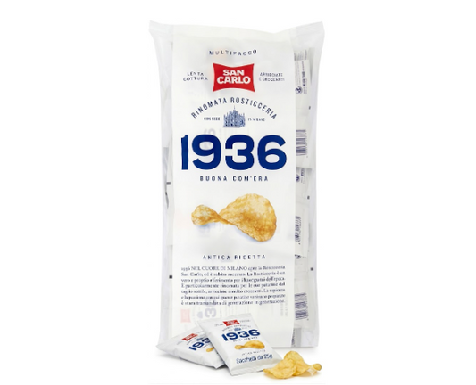 San Carlo Potato Chips Ancient Recipe 1936 25g 6 bags