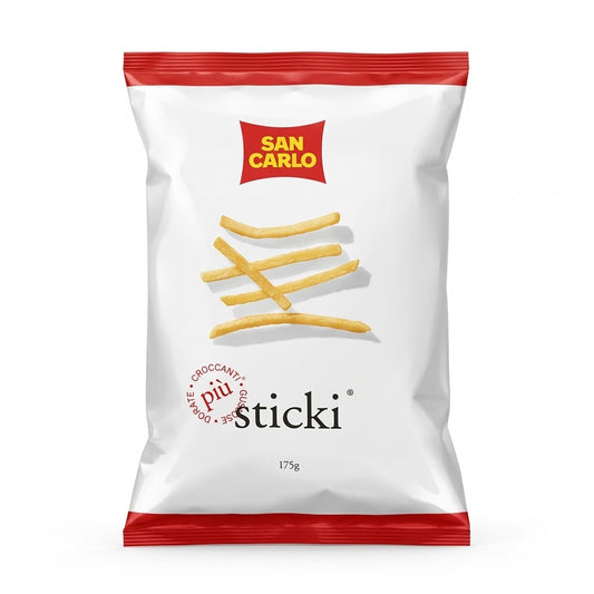 San Carlo Sticki Potato Chips 175g – The Ultimate Italian Crunch