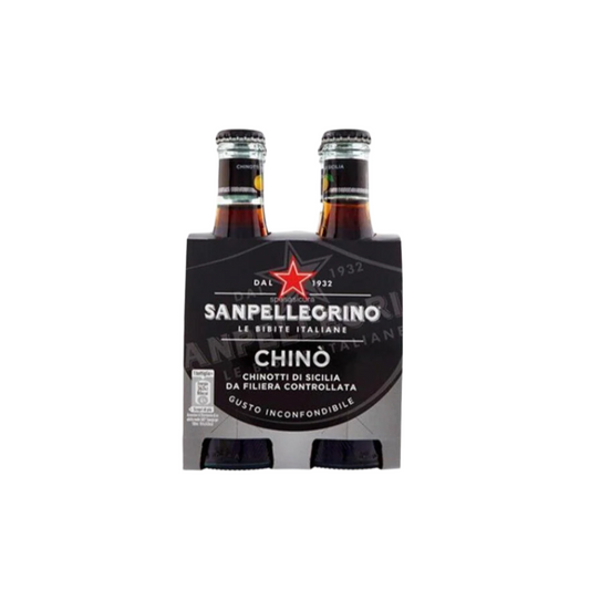 San Pellegrino Chinotto Italian Sparkling Citrus 200ml x 4 Bottles