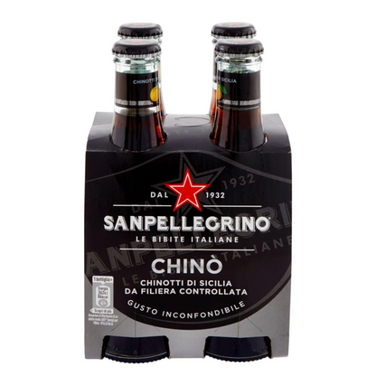San Pellegrino Chinotto Italian Sparkling Citrus 200ml x 4 Bottles