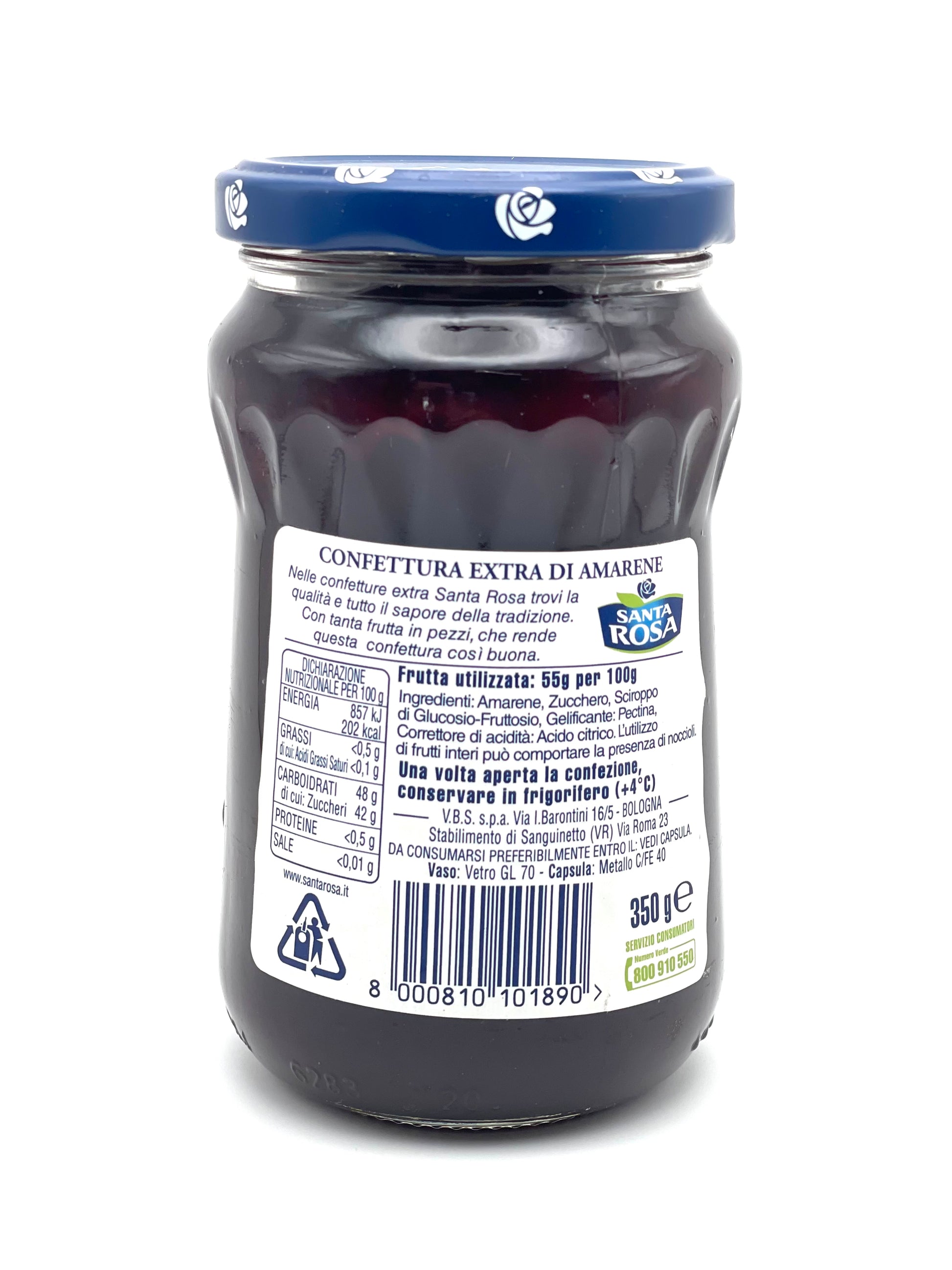 Santa Rosa Amarene Black Cherry Jam 350g 1