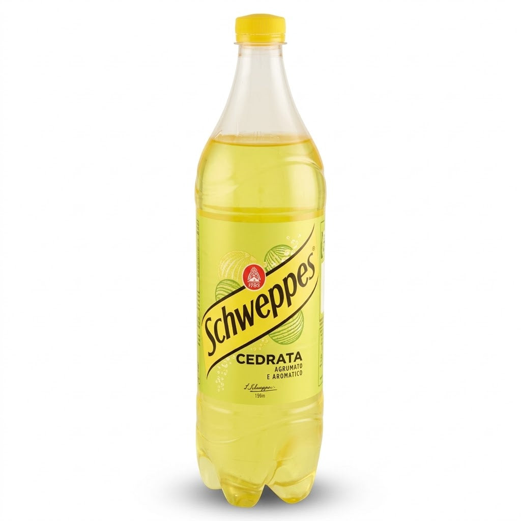 Schweppes Cedrata Sparkling Drink 1L– Citron Soda Bottle