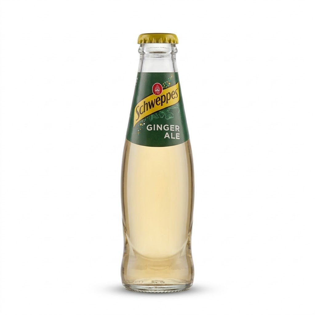 Schweppes Ginger Ale 180ml – Glass Bottle Soda