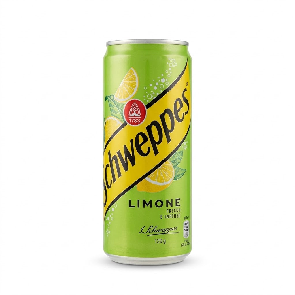 Schweppes Limone Lemon Soda Can 330ml – Fresh Sparkling Drink
