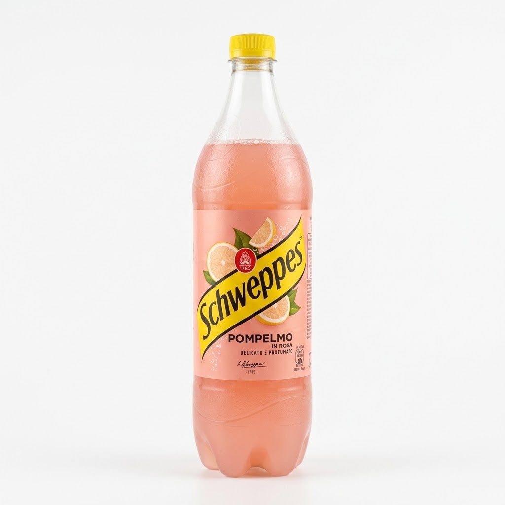 Schweppes Pompelmo in Rosa Pink Grapefruit Soda 1L Bottle