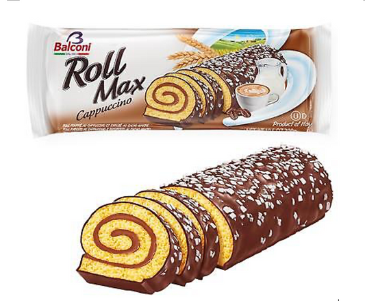 Balconi Roll Max Cappuccino Sponge Snack Cake 300g