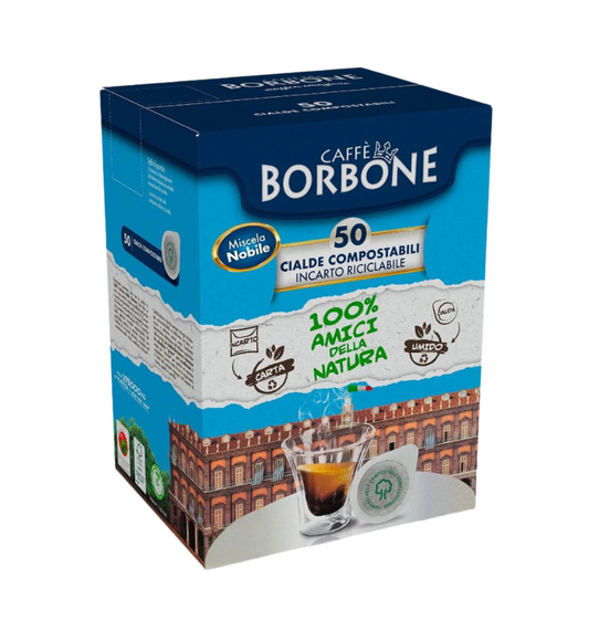 Caffè Borbone Cialde Miscela Nobile Blue ESE 44mm Coffee Pods 50Pz