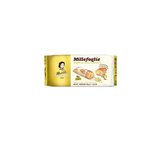 Vicenzi Millefoglie Snack Filled with Pistachio Cream 125g