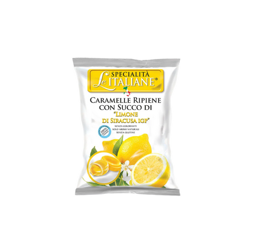 Serra Le Italiane Italian Hard Candy Filled with Lemon 100g
