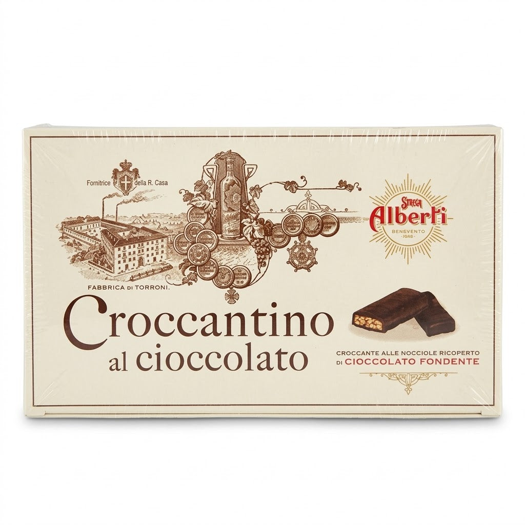 Strega Alberti Dark Chocolate Croccantino 300g – Italy