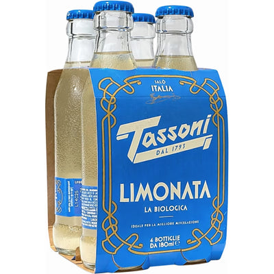 Tassoni Limonata Italian Sparkling Lemon Drink 4x180ml