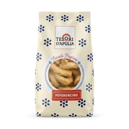 Tesori d'Apulia Chili Pepper Taralli 300g – Italian Snack