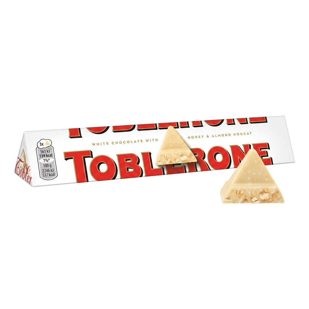 Toblerone White Chocolate 100g – Swiss Honey & Almond