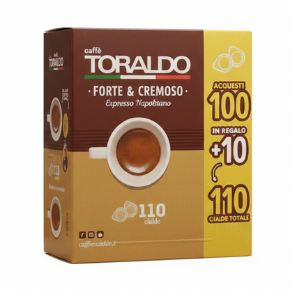 Toraldo Caffe Forte Cremoso Espresso Napoletano Coffee 110 pods
