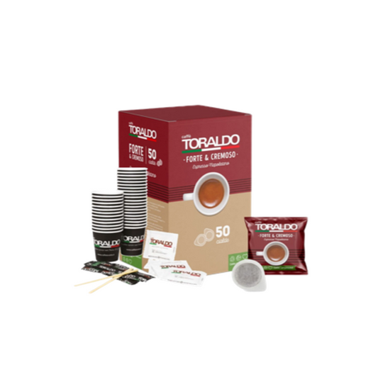 Toraldo Caffe Forte Cremoso Espresso Napoletano Coffee 50 pods