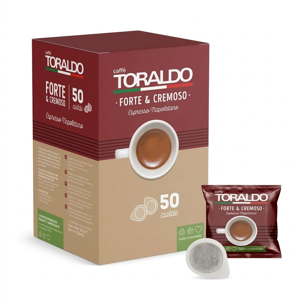 Toraldo Caffe Forte Cremoso Espresso Napoletano Coffee 50 pods
