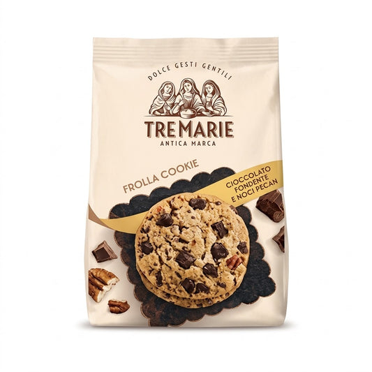 Tre Marie Dark Chocolate Pecan Cookies 150g– Italian Import