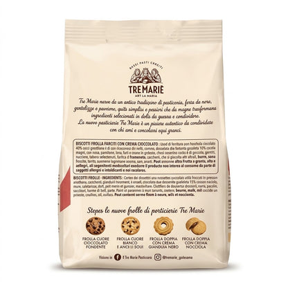 Tre Marie Dark Gianduja Filled Cookies 150g – Italian Import