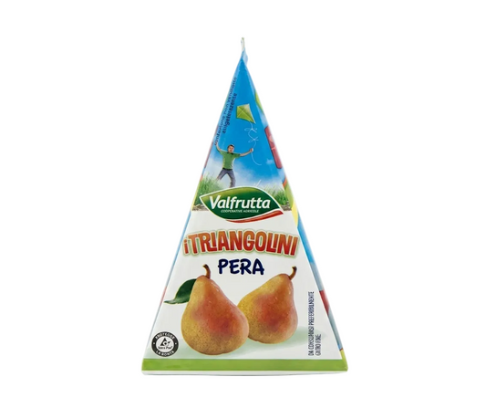 Valfrutta "I Triangolini" Mini Pear Juice Triangle 100ml – Italian Kids' Favorite