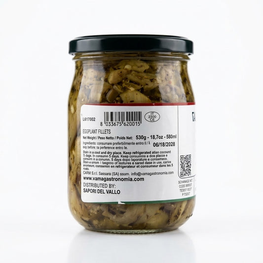 Vama Eggplant Fillets in Oil 530g – Italian Antipasto