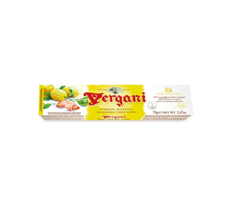 Vergani Soft Nougat of Almonds and Lemon 70g