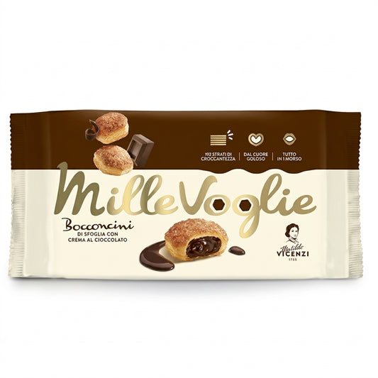 Vicenzi Bocconcini Filled with Cacao Cream 100g