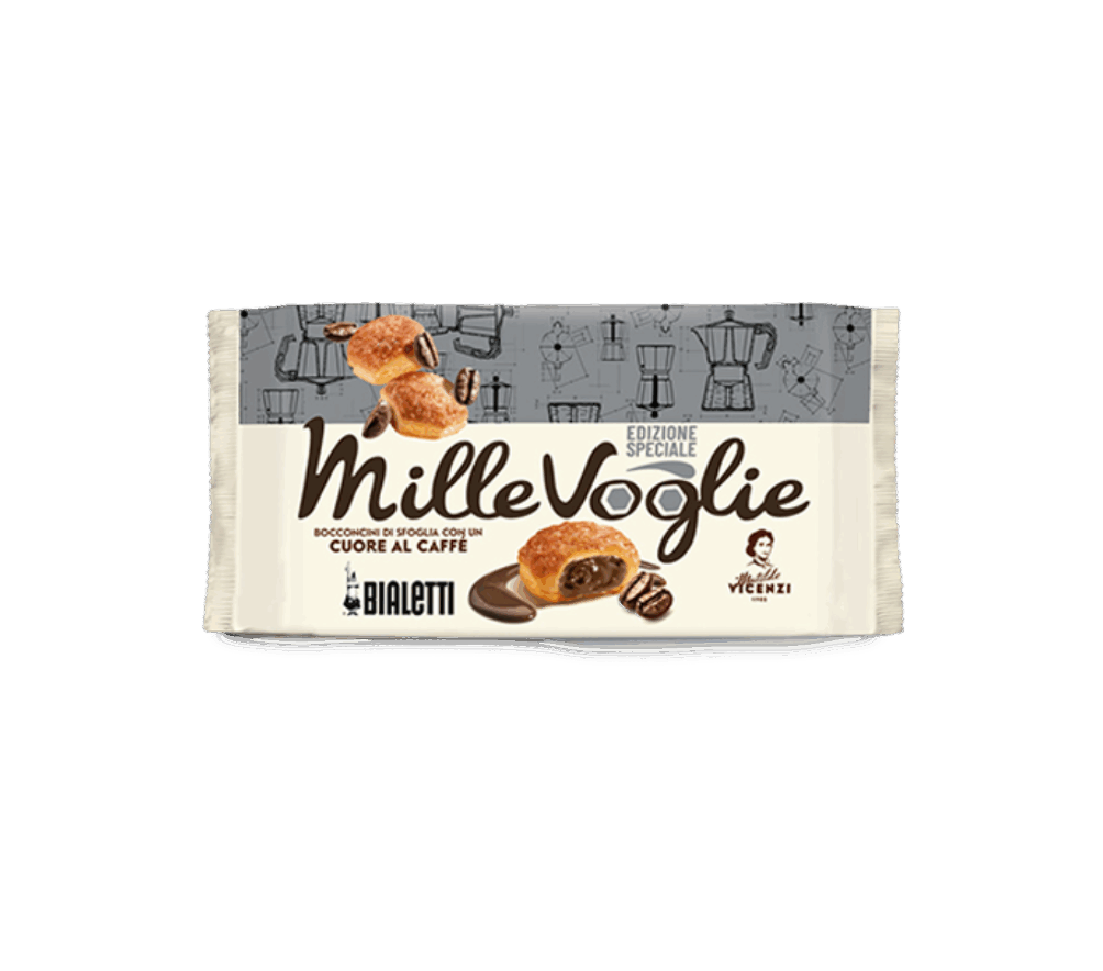 Vicenzi Bocconcini di Sfoglia with Bialetti Coffee Cream 100g